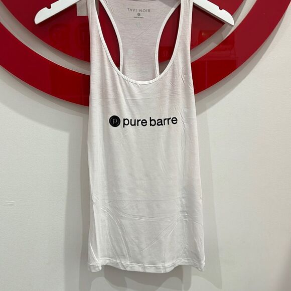 - Pure Barre Tavi Noir Racerback Tank Cloud Size Large - Picture 1 of 2